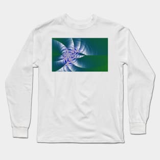 Spinning shiny abstract fractal Long Sleeve T-Shirt